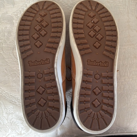 Timberland Dausette Ortholite Sneaker Boots Wheat Nubuck Leather High Tops - Picture 12 of 15